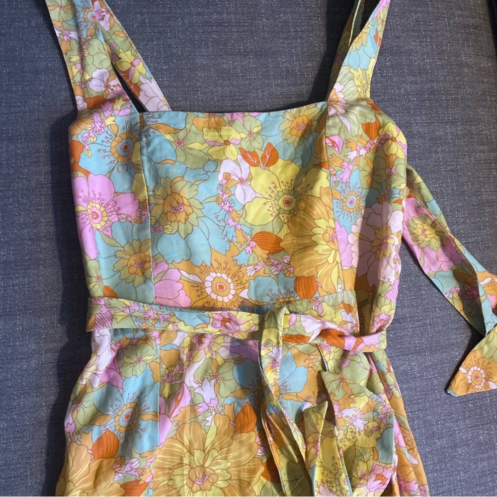 Show Me Your MuMu Groovy Blooms Floral Midi Dress - Picture 4 of 5